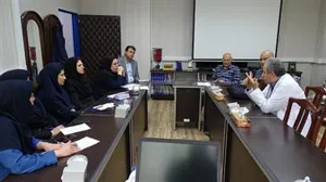 جلسه برسی چالش های پیش روی اعتبار بخشی آموزشی بیمارستان ها